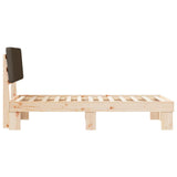 Letto con Testiera Rivestita Talpa 90 x 200 cm Pino massello