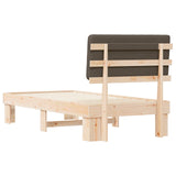 Letto con Testiera Rivestita Talpa 80 x 200 cm Pino massello