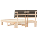 Letto con Testiera Rivestita Talpa 160 x 200 cm Pino massello