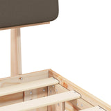 Letto con Testiera Rivestita Talpa 120 x 200 cm Pino massello