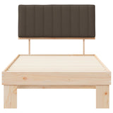 Letto con Testiera Rivestita Talpa 100 x 200 cm Pino massello