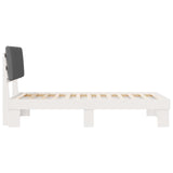 Letto con Testiera Rivestita Grigio chiaro 100 x 200 cm