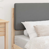 Letto con Testiera Rivestita Grigio chiaro 100 x 200 cm