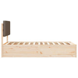 Letto con Testiera Rivestita Talpa 75 x 190 cm Pino massello