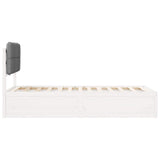 Letto con Testiera Rivestita Grigio chiaro 100 x 200 cm