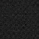 Letto con Testiera Rivestita Nero 90 x 200 cm Pino massello