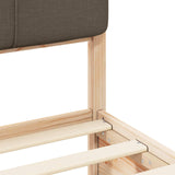 Letto con Testiera Rivestita Talpa 75 x 190 cm Pino massello