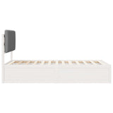 Letto con Testiera Rivestita Grigio chiaro 100 x 200 cm