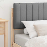 Letto con Testiera Rivestita Grigio chiaro 90 x 200 cm