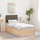 Letto con Testiera Rivestita Talpa 75 x 190 cm Pino massello