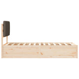Letto con Testiera Rivestita Talpa 75 x 190 cm Pino massello