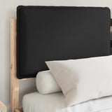Letto con Testiera Rivestita Nero 150 x 200 cm
