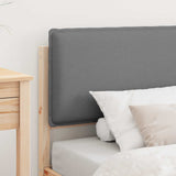 Letto con Testiera Rivestita Grigio chiaro 80 x 200 cm