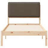 Letto con Testiera Rivestita Talpa 80 x 200 cm Pino massello