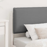 Letto con Testiera Rivestita Grigio chiaro 80 x 200 cm