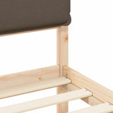 Letto con Testiera Rivestita Talpa 75 x 190 cm Pino massello