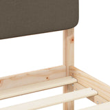 Letto con Testiera Rivestita Talpa 180 x 200 cm Pino massello