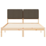 Letto con Testiera Rivestita Talpa 150 x 200 cm Pino massello