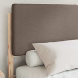 Letto con Testiera Rivestita Talpa 140 x 200 cm Pino massello