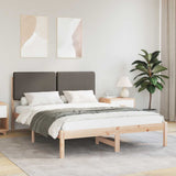 Letto con Testiera Rivestita Talpa 140 x 200 cm Pino massello
