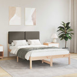 Letto con Testiera Rivestita Talpa 135 x 190 cm Pino massello