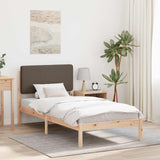 Letto con Testiera Rivestita Talpa 90 x 190 cm Pino massello