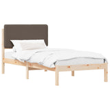 Letto con Testiera Rivestita Talpa 90 x 190 cm Pino massello