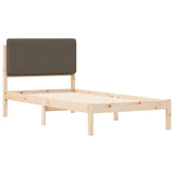 Letto con Testiera Rivestita Talpa 90 x 190 cm Pino massello