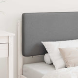 Letto con Testiera Rivestita Grigio chiaro 75 x 190 cm
