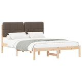 Letto con Testiera Rivestita Talpa 150 x 200 cm Pino massello
