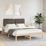 Letto con Testiera Rivestita Talpa 140 x 190 cm Pino massello