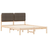 Letto con Testiera Rivestita Talpa 140 x 190 cm Pino massello