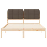 Letto con Testiera Rivestita Talpa 140 x 190 cm Pino massello