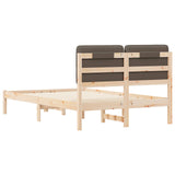 Letto con Testiera Rivestita Talpa 120 x 190 cm Pino massello