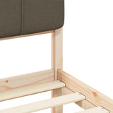 Letto con Testiera Rivestita Talpa 80 x 200 cm Pino massello