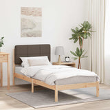 Letto con Testiera Rivestita Talpa 80 x 200 cm Pino massello