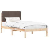 Letto con Testiera Rivestita Talpa 80 x 200 cm Pino massello