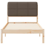 Letto con Testiera Rivestita Talpa 80 x 200 cm Pino massello