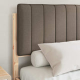 Letto con Testiera Rivestita Talpa 140 x 200 cm Pino massello