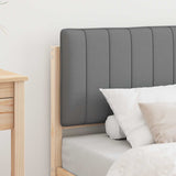 Letto con Testiera Rivestita Grigio chiaro 80 x 200 cm