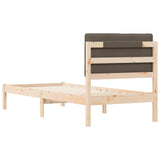 Letto con Testiera Rivestita Talpa 75 x 190 cm Pino massello