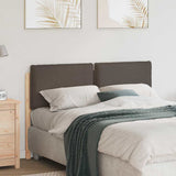 Testiera imbottita con testiera Grigio Naturale e Chiaro 135 cm
