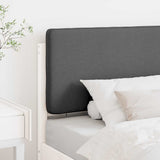 Testiera imbottita Bianco e grigio chiaro 75 cm Pino massello