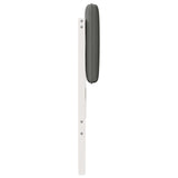 Testiera imbottita Bianco e grigio chiaro 160 cm Pino massello