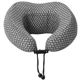 Cuscino da Viaggio per il Collo Grigio 30 x 28 x 14 cm