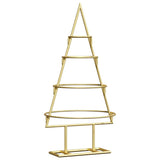 Albero di Natale in metallo con supporto Oro 60 cm