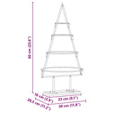 Albero di Natale in metallo con supporto Oro 60 cm