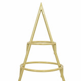 Albero di Natale in metallo con supporto Oro 90 cm
