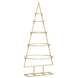 Albero di Natale in metallo con supporto Oro 90 cm