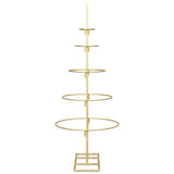 Albero di Natale in metallo con supporto Oro 90 cm